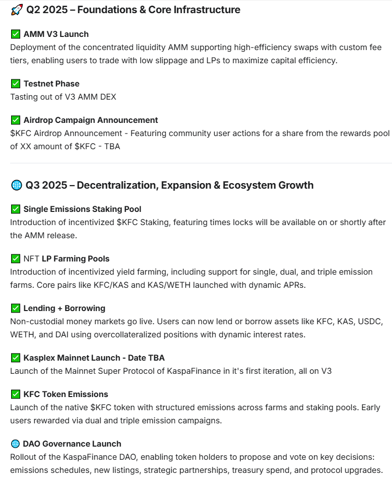Kaspa Finance Roadmap – Upcoming Decentralized Crypto Token’s Vision, Milestones & Plans for 2025